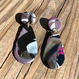 Purple Mood Handcrafted Earrings
